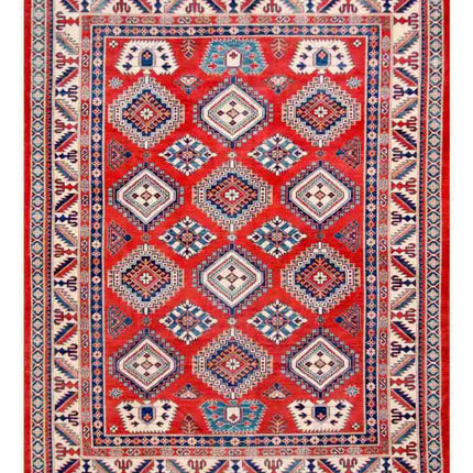 Kazak 9' 1" X 11' 9" Hand Knotted Wool Rug 9' 1" X 11' 9" (277 X 358) / Red / Wool