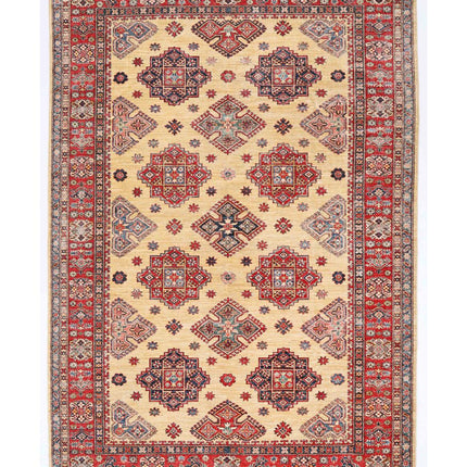 Kazak 8' 0" X 11' 4" Hand Knotted Wool Rug 8' 0" X 11' 4" (244 X 345) / Beige / Wool