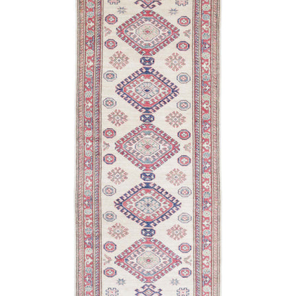 Kazak 2' 7" X 6' 5" Hand Knotted Wool Rug 2' 7" X 6' 5" (79 X 196) / Ivory / Wool