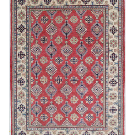Kazak 9' 0" X 12' 3" Hand Knotted Wool Rug 9' 0" X 12' 3" (274 X 373) / Red / Wool