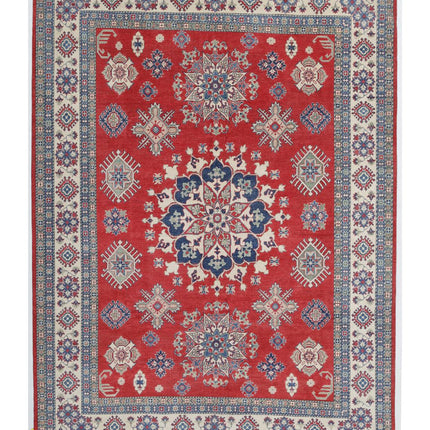 Kazak 8' 10" X 12' 1" Hand Knotted Wool Rug 8' 10" X 12' 1" (269 X 368) / Red / Wool