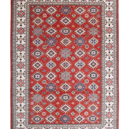 Kazak 11' 7" X 16' 4" Hand Knotted Wool Rug 11' 7" X 16' 4" (353 X 498) / Red / Wool