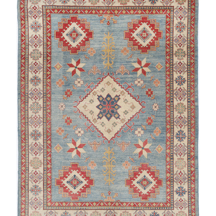 Kazak 8' 2" X 11' 6" Hand Knotted Wool Rug 8' 2" X 11' 6" (249 X 351) / Blue / Wool