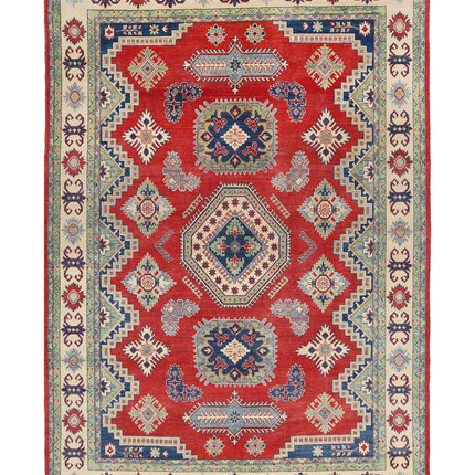 Kazak 8' 6" X 12' 4" Hand Knotted Wool Rug 8' 6" X 12' 4" (259 X 376) / Red / Wool