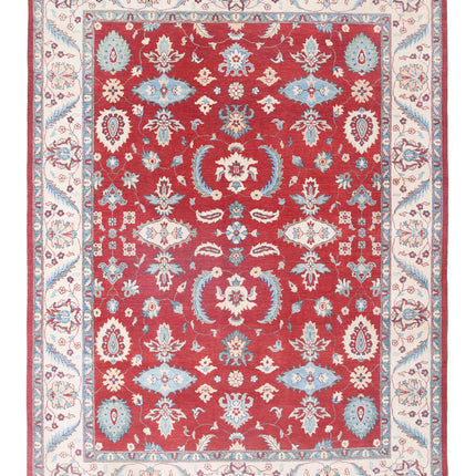 Kazak 8' 10" X 12' 2" Hand Knotted Wool Rug 8' 10" X 12' 2" (269 X 371) / Red / Wool