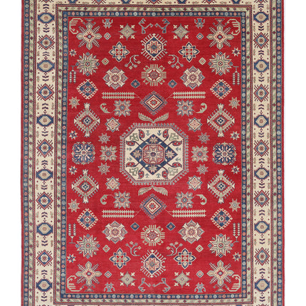 Kazak 10' 3" X 14' 0" Hand Knotted Wool Rug 10' 3" X 14' 0" (312 X 427) / Red / Wool