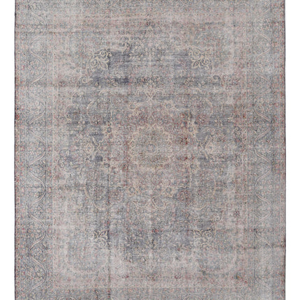 Kerman 9' 9" X 12' 8" Hand Knotted Wool Rug 9' 9" X 12' 8" (297 X 386) / Blue / Wool