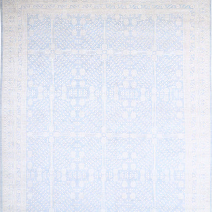 Khotan 17' 5" X 25' 3" Hand Knotted Wool Rug 17' 5" X 25' 3" (531 X 770) / Blue / Wool