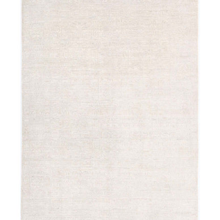 Khotan 5' 11" X 8' 8" Hand Knotted Wool Rug 5' 11" X 8' 8" (180 X 264) / Ivory / Wool