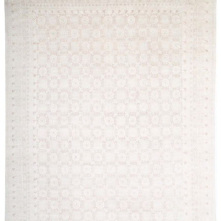 Khotan 17' 0" X 23' 11" Hand Knotted Wool Rug 17' 0" X 23' 11" (518 X 729) / Ivory / Wool