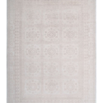 Khotan 9' 10" X 13' 7" Hand Knotted Wool Rug 9' 10" X 13' 7" (300 X 414) / Ivory / Wool