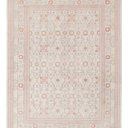 Khotan 9' 0" X 11' 7" Hand Knotted Wool Rug 9' 0" X 11' 7" (274 X 353) / Ivory / Wool