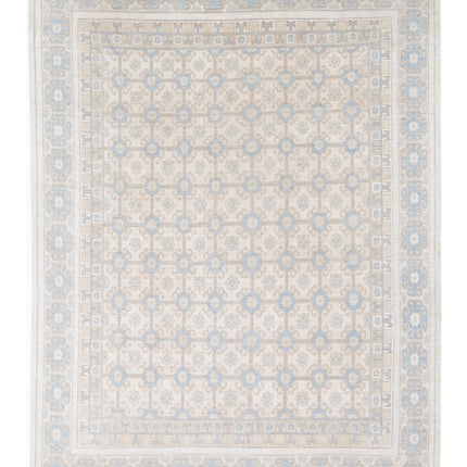 Khotan 7' 10" X 10' 3" Hand Knotted Wool Rug 7' 10" X 10' 3" (239 X 312) / Ivory / Wool