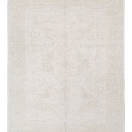 Khotan 8' 7" X 11' 7" Hand Knotted Wool Rug 8' 7" X 11' 7" (262 X 353) / Ivory / Wool