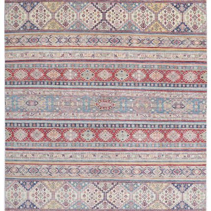 Khurjeen 7' 10" X 9' 7" Hand Knotted Wool Rug 7' 10" X 9' 7" (239 X 292) / Multi / Wool