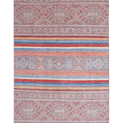 Khurjeen 6' 7" X 9' 7" Hand Knotted Wool Rug 6' 7" X 9' 7" (201 X 292) / Multi / Wool