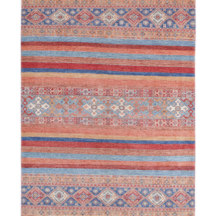 Khurjeen 5' 9" X 8' 5" Hand Knotted Wool Rug 5' 9" X 8' 5" (175 X 257) / Multi / Wool