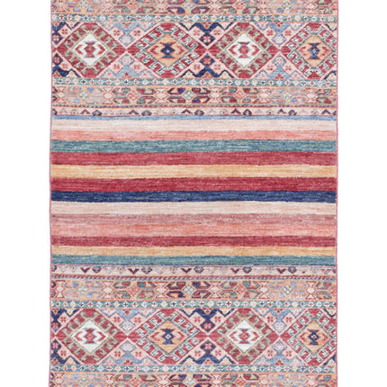Khurjeen 2' 6" X 3' 10" Hand Knotted Wool Rug 2' 6" X 3' 10" (76 X 117) / Multi / Wool