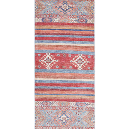 Khurjeen 2' 6" X 6' 8" Hand Knotted Wool Rug 2' 6" X 6' 8" (76 X 203) / Multi / Wool