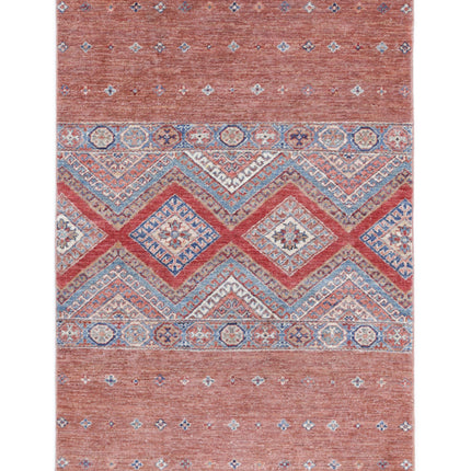 Khurjeen 3' 3" X 4' 10" Hand Knotted Wool Rug 3' 3" X 4' 10" (99 X 147) / Multi / Wool