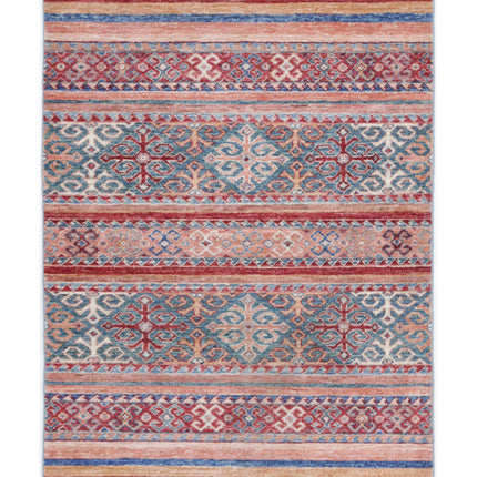 Khurjeen 2' 9" X 3' 10" Hand Knotted Wool Rug 2' 9" X 3' 10" (84 X 117) / Multi / Wool