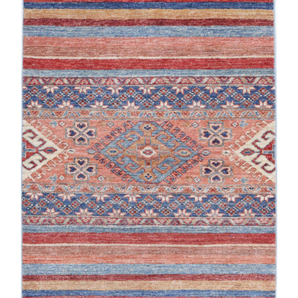 Khurjeen 2' 8" X 3' 8" Hand Knotted Wool Rug 2' 8" X 3' 8" (81 X 112) / Multi / Wool