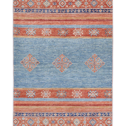 Khurjeen 2' 7" X 3' 11" Hand Knotted Wool Rug 2' 7" X 3' 11" (79 X 119) / Multi / Wool