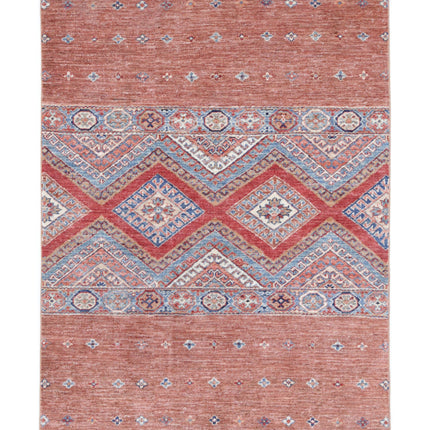 Khurjeen 3' 3" X 4' 7" Hand Knotted Wool Rug 3' 3" X 4' 7" (99 X 140) / Multi / Wool