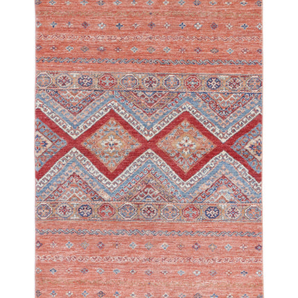 Khurjeen 3' 3" X 4' 11" Hand Knotted Wool Rug 3' 3" X 4' 11" (99 X 150) / Multi / Wool