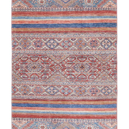 Khurjeen 2' 11" X 4' 8" Hand Knotted Wool Rug 2' 11" X 4' 8" (89 X 142) / Multi / Wool