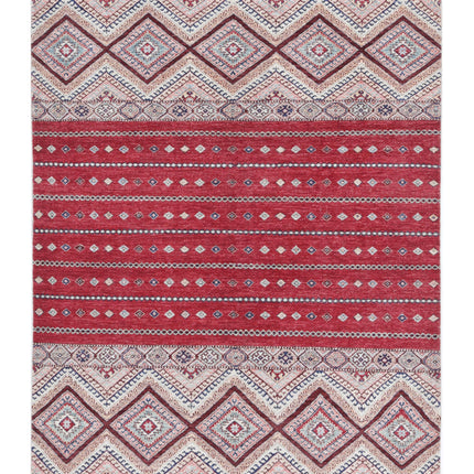Khurjeen 5' 6" X 7' 2" Hand Knotted Wool Rug 5' 6" X 7' 2" (168 X 219) / Multi / Wool