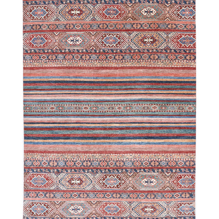 Khurjeen 6' 8" X 9' 7" Hand Knotted Wool Rug 6' 8" X 9' 7" (203 X 292) / Multi / Wool