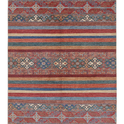Khurjeen 5' 9" X 7' 9" Hand Knotted Wool Rug 5' 9" X 7' 9" (175 X 236) / Multi / Wool