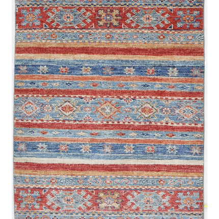 Khurjeen 2' 1" X 2' 10" Hand Knotted Wool Rug 2' 1" X 2' 10" (63 X 86) / Multi / Wool