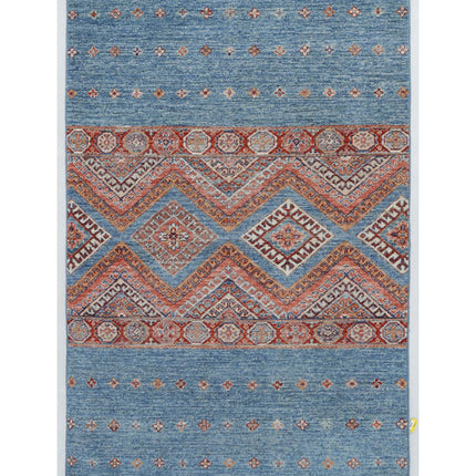 Khurjeen 3' 2" X 4' 10" Hand Knotted Wool Rug 3' 2" X 4' 10" (97 X 147) / Multi / Wool
