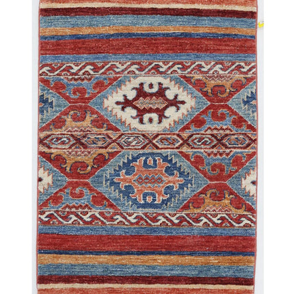 Khurjeen 2' 0" X 2' 10" Hand Knotted Wool Rug 2' 0" X 2' 10" (61 X 86) / Multi / Wool