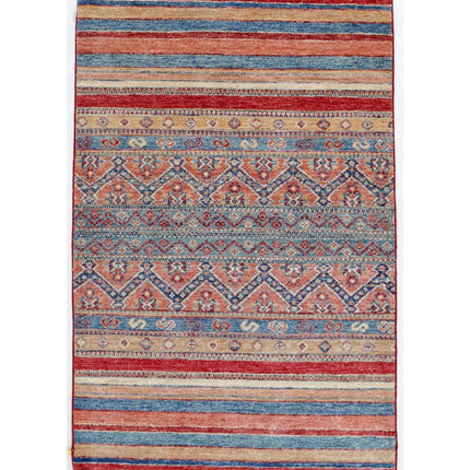Khurjeen 2' 7" X 4' 0" Hand Knotted Wool Rug 2' 7" X 4' 0" (79 X 122) / Multi / Wool