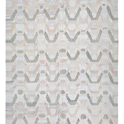 Lily 12' 0" X 14' 8" Hand Knotted Cotton Kilim 12' 0" X 14' 8" (366 X 447) / Multi / Cotton