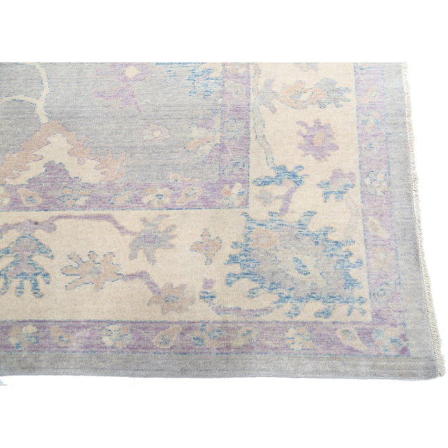 Lily 9' 0" X 12' 4" Wool Powered-Loomed Rug 9' 0" X 12' 4" (274 X 376) / Grey / Ivory