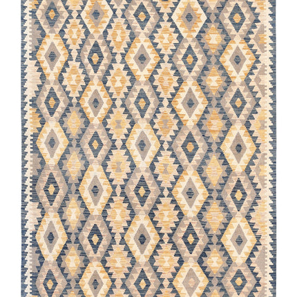 Maimana Kilim 4' 10" X 6' 8" Hand Knotted Wool Kilim 4' 10" X 6' 8" (147 X 203) / Multi / Wool