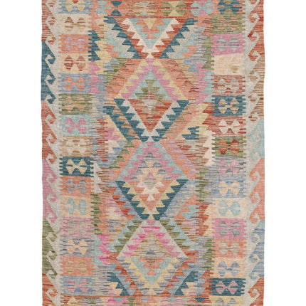 Maimana Kilim 3' 3" X 5' 2" Hand Knotted Wool Kilim 3' 3" X 5' 2" (99 X 158) / Multi / Wool