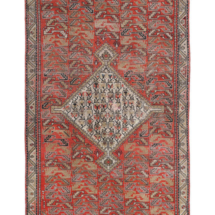 Malayer 3' 9" X 5' 7" Hand Knotted Wool Rug 3' 9" X 5' 7" (114 X 170) / Rust / Wool
