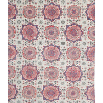 Mamluk 12' 1" X 17' 1" Hand Knotted Wool Rug 12' 1" X 17' 1" (368 X 521) / Ivory / Wool