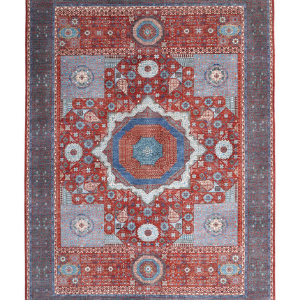 Mamluk 11' 9" X 16' 6" Hand Knotted Wool Rug 11' 9" X 16' 6" (358 X 503) / Rust / Wool