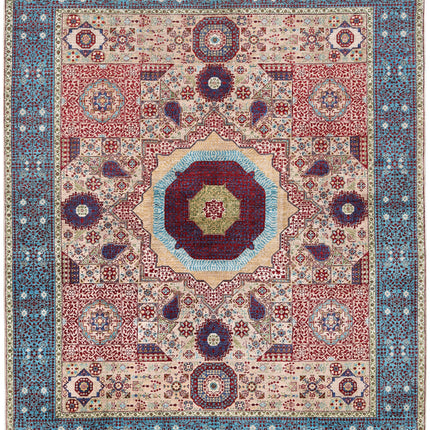 Mamluk 8' 2" X 9' 10" Hand Knotted Wool Rug 8' 2" X 9' 10" (249 X 300) / Taupe / Wool