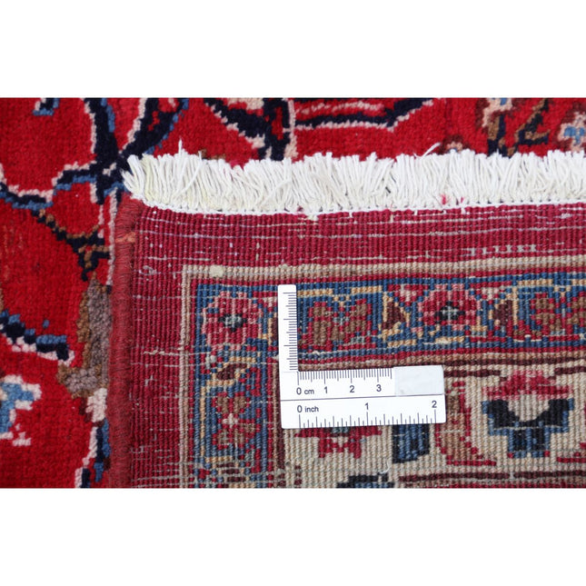 Mashad 6' 5" X 9' 7" Hand Knotted Wool Rug 6' 5" X 9' 7" (196 X 292) / Red / Black
