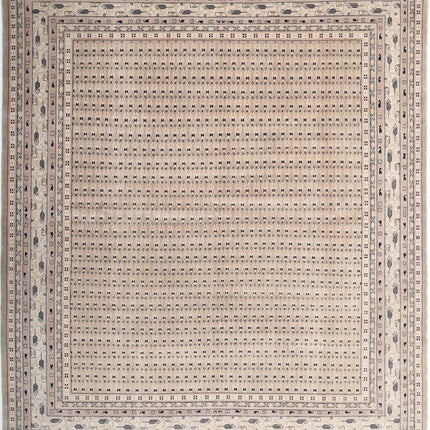 Mir Saraband 7' 11" X 8' 9" Hand Knotted Wool Rug 7' 11" X 8' 9" (241 X 267) / Green / Wool