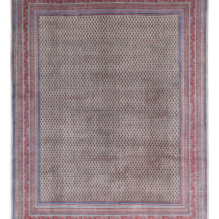 Mir Saraband 9' 11" X 12' 9" Hand Knotted Wool Rug 9' 11" X 12' 9" (302 X 389) / Ivory / Wool