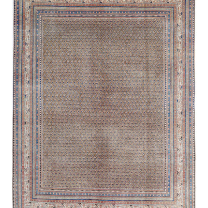 Mir Saraband 7' 8" X 10' 4" Hand Knotted Wool Rug 7' 8" X 10' 4" (234 X 315) / Taupe / Wool