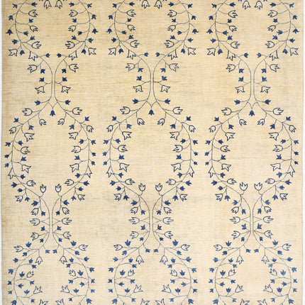 Modcar 9' 5" X 10' 9" Hand Knotted Wool Rug 9' 5" X 10' 9" (287 X 328) / Gold / Wool